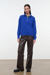 HUDSON CASHMERE SWEATER | COBALT