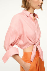 LISA LINEN TOP | FADED BLUSH