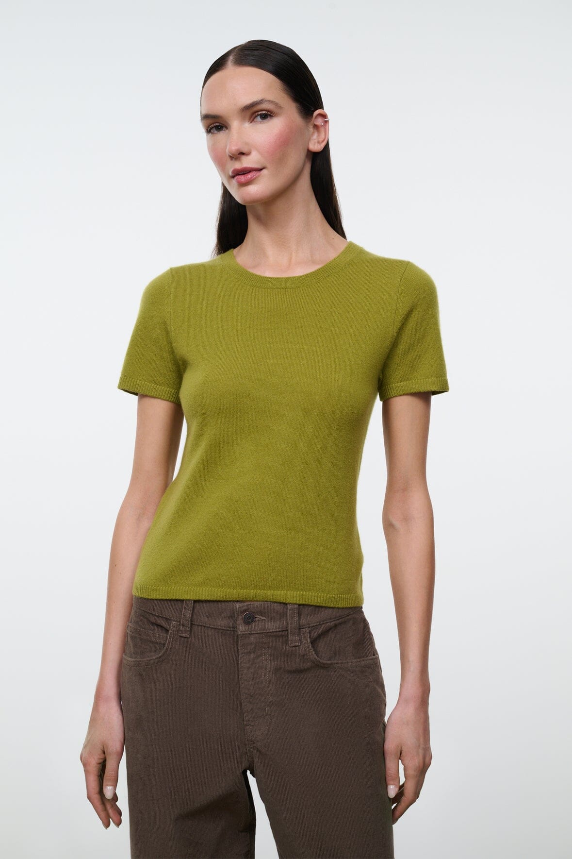 EASY CASHMERE TEE | PEAR