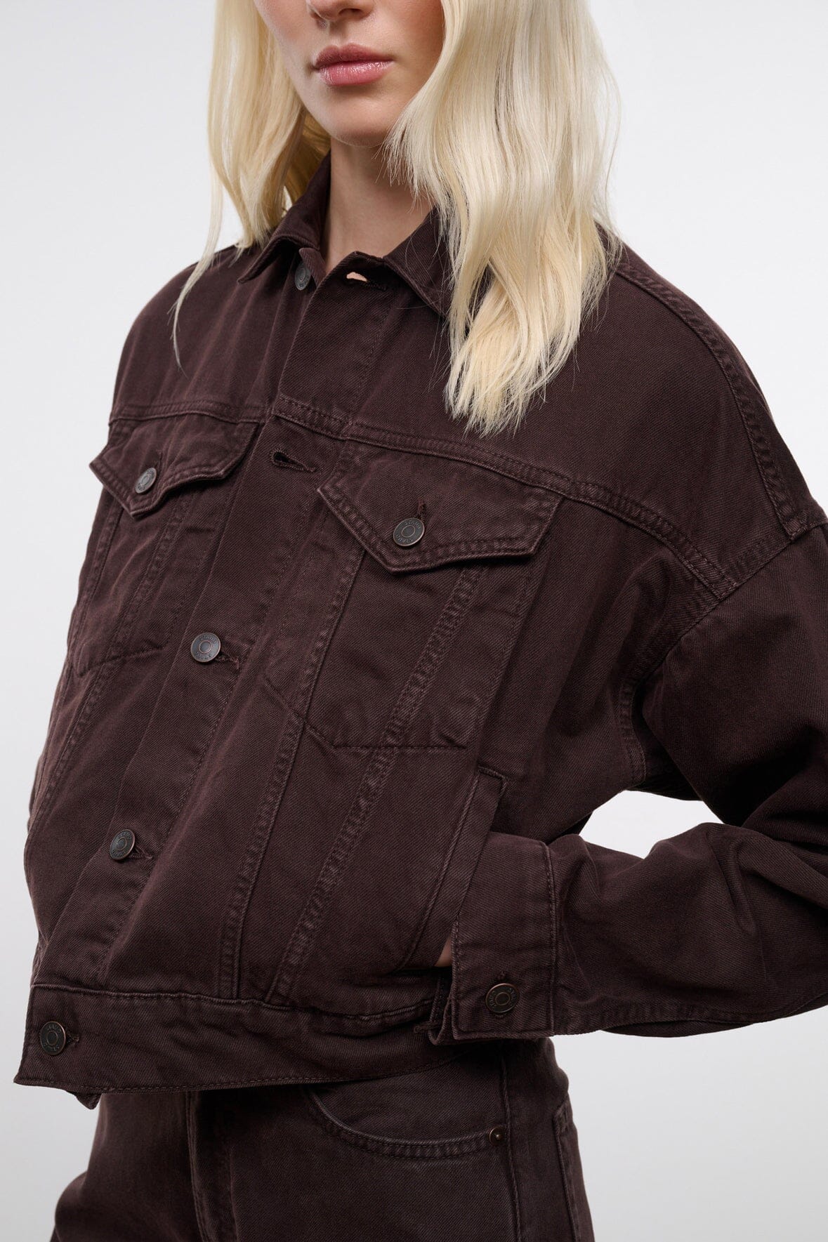 GLEN DENIM JACKET | EARTH