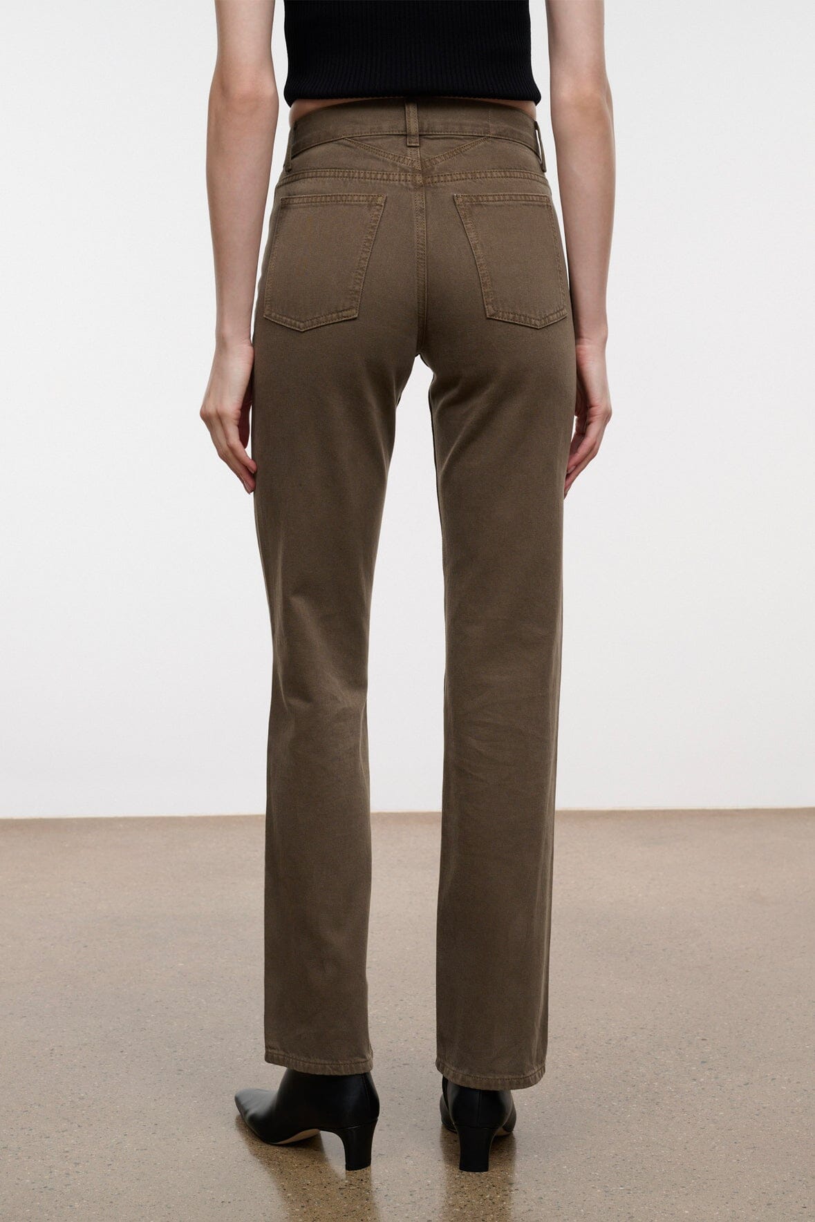 TEDDY STRAIGHT JEAN | GREIGE